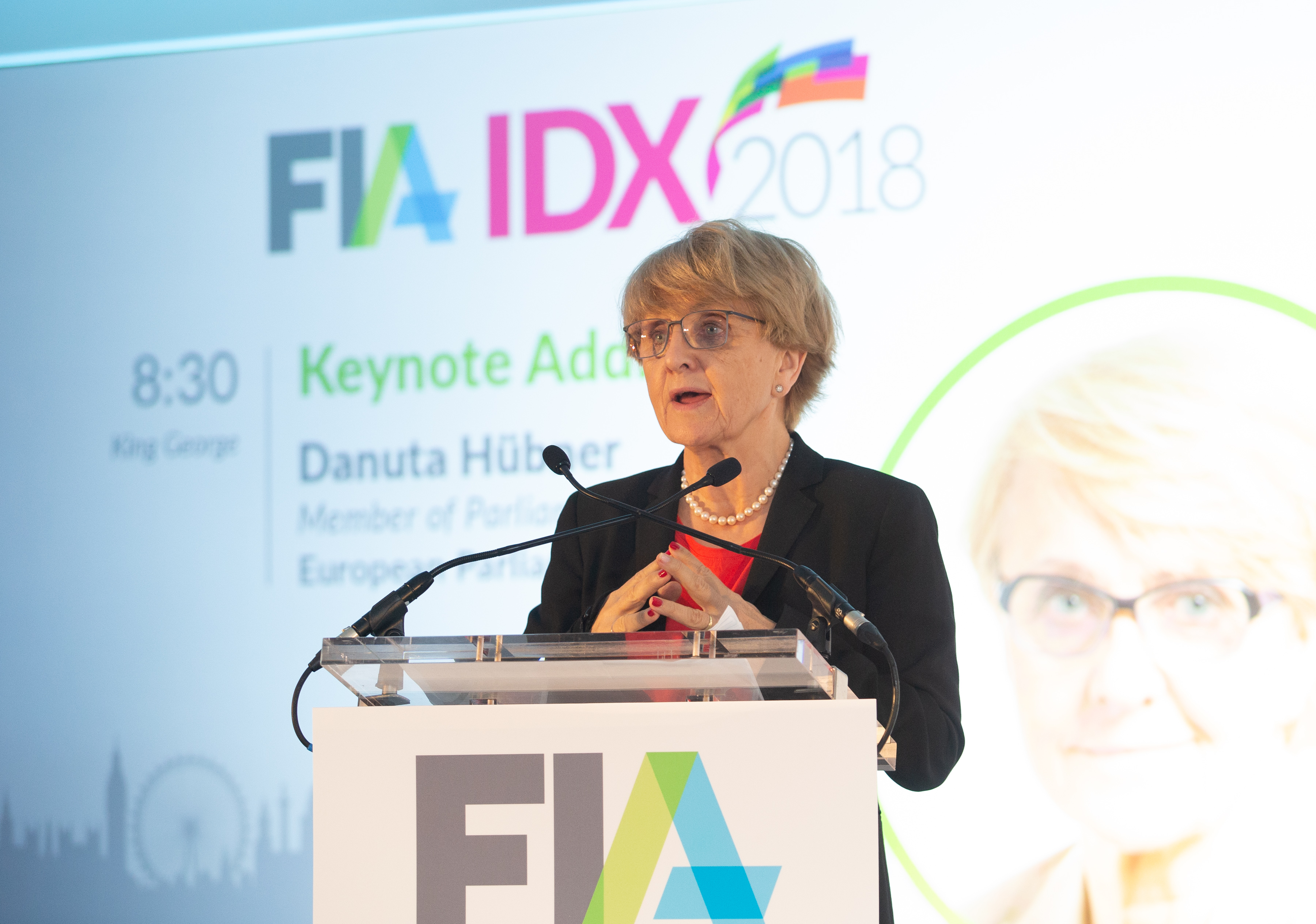 Polish Member of the European Parliament Danuta Hübner outlines the progress on reform of EMIR in her Wednesday morning keynote