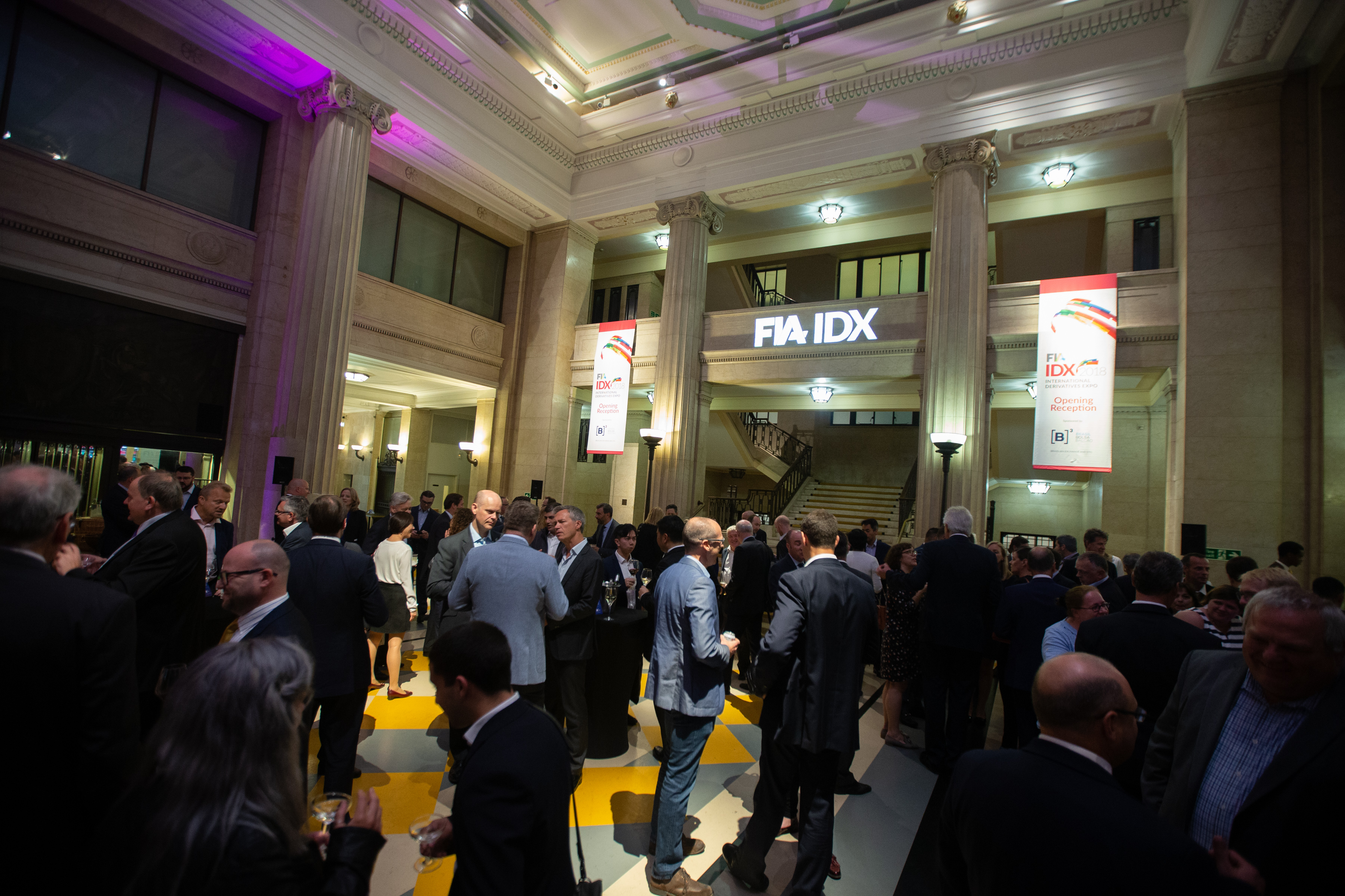 IDX delegates gather at the Banking Hall for the opening reception sponsored by B3