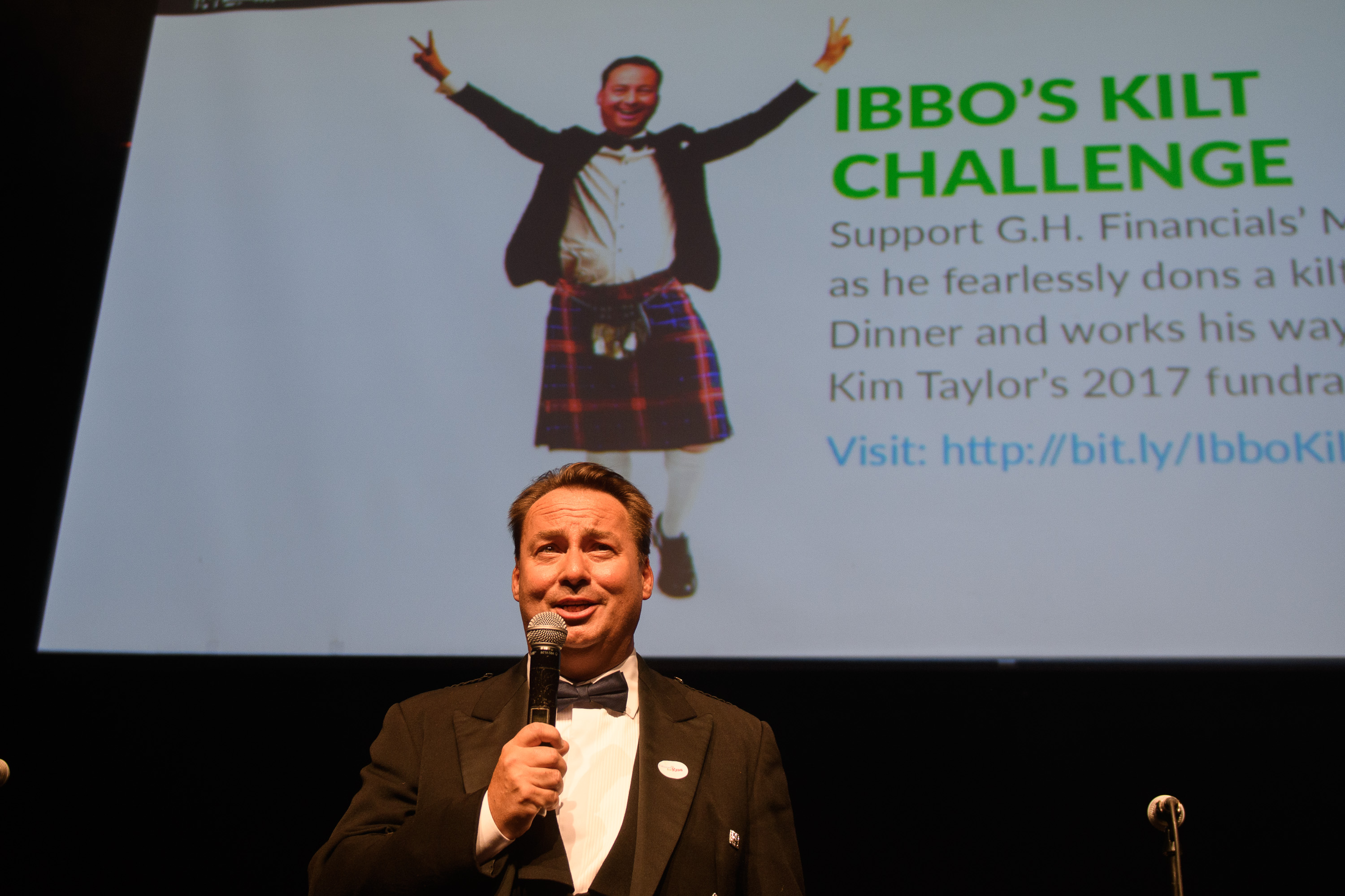 GH Financial’s Mark Ibbotson making a last minute bid for funds to support his 