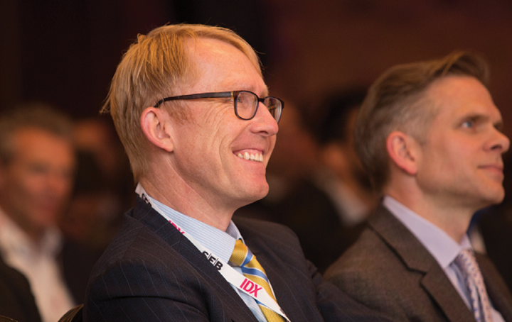 FIA’s Walt Lukken enjoying the lively conference sessions.