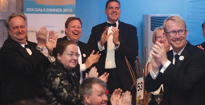 FIA staff and guests honour the generosity of dinner attendee