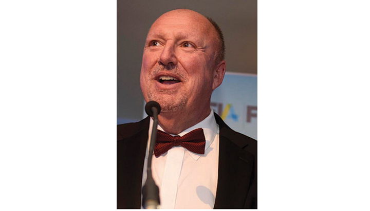 FIA Europe chairman Steve Sparke making the introductions