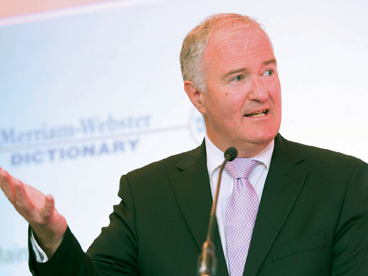 European Commission’s Patrick Pearson underlining the importance of global coordination in his keynote presentation.