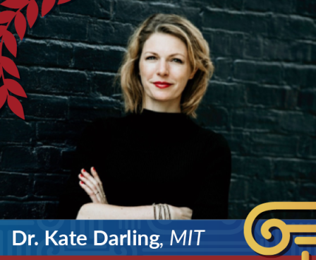 Kate Darling speaks during Thursday lunch
