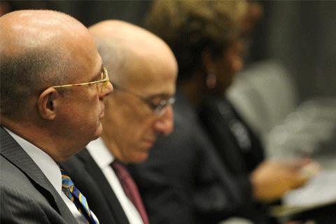 CFTC Commissioner Christopher Giancarlo and Chairman Tim Massad