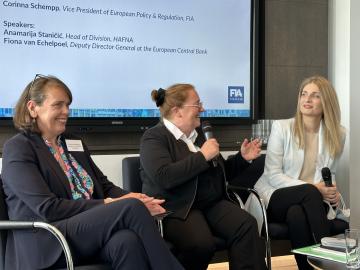 Fiona van Echelpoel, European Central Bank; Corinna Schempp, FIA; Anamarija Staničić, HANFA 
