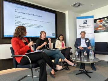 Jacqueline Mesa, FIA; Anje Stiers, EEX; Maylis Dubarry, Societe Generale; Karl-Peter Horstmann, RWE 